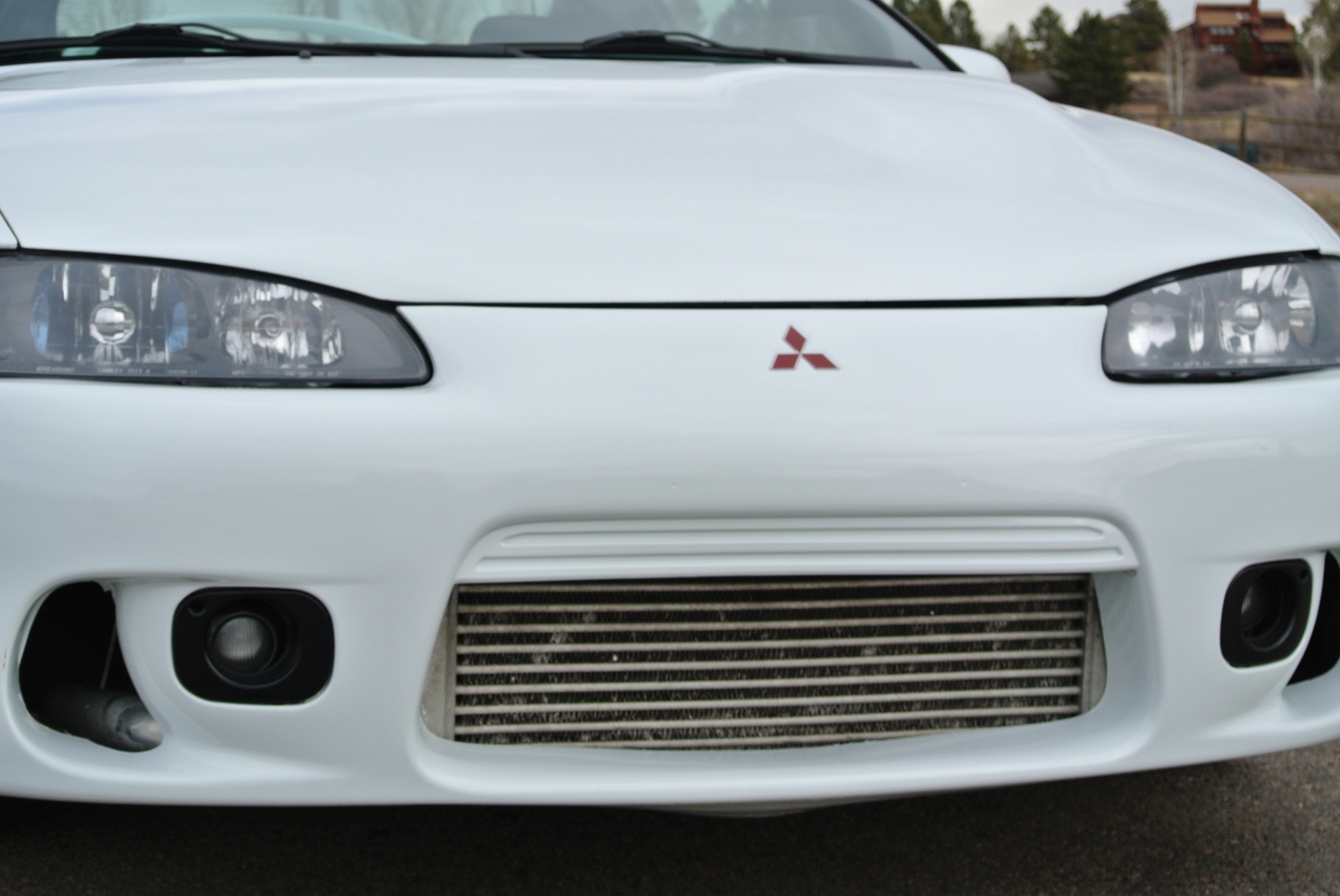 Front bumper with front-mount intercooler